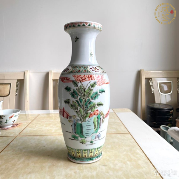 古玩陶瓷粉彩人物瓶真品鑒賞圖
