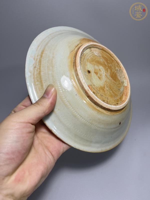 古玩陶瓷龍泉青瓷印章款盤真品鑒賞圖