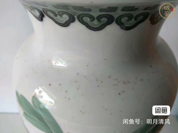 古玩陶瓷釉里五彩花卉紋筒瓶真品鑒賞圖