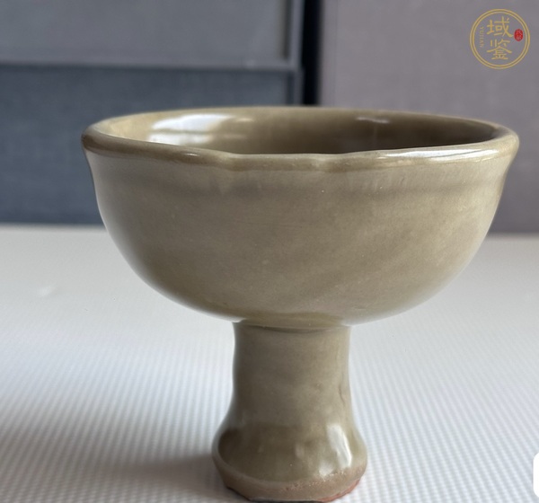 古玩陶瓷龍泉青瓷高足杯真品鑒賞圖