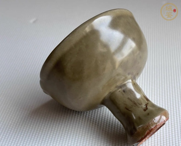古玩陶瓷龍泉青瓷高足杯真品鑒賞圖