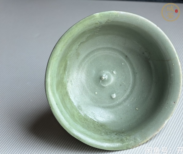 古玩陶瓷龍泉青瓷高足杯真品鑒賞圖