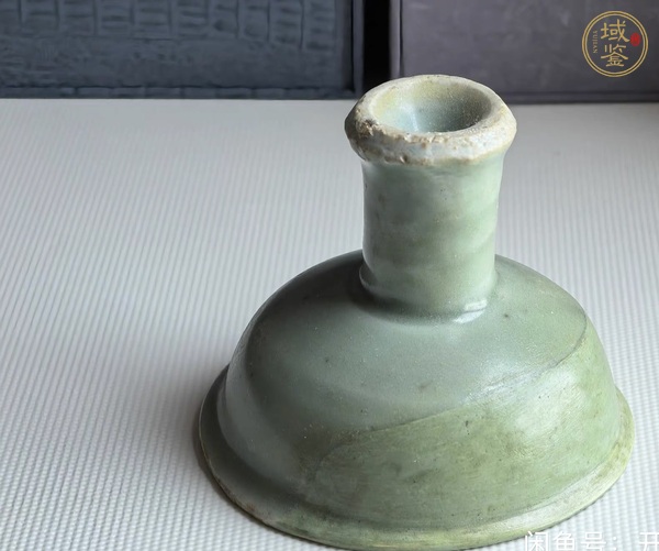 古玩陶瓷龍泉青瓷高足杯真品鑒賞圖