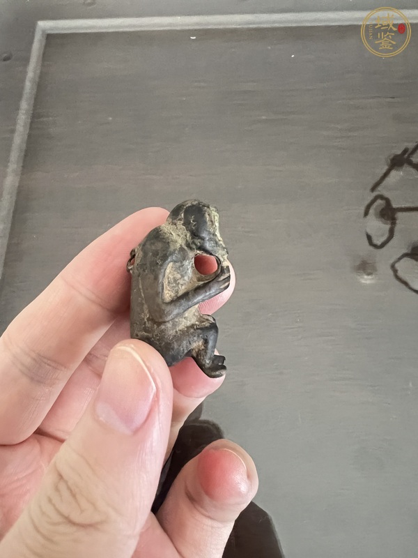古玩銅器民國銅猴真品鑒賞圖
