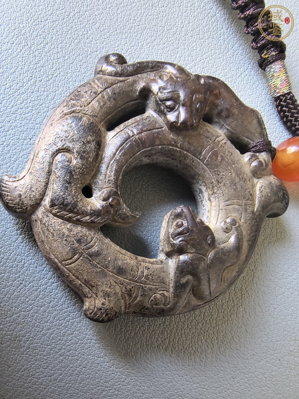 古玩玉器仿古做舊玉龍型件真品鑒賞圖
