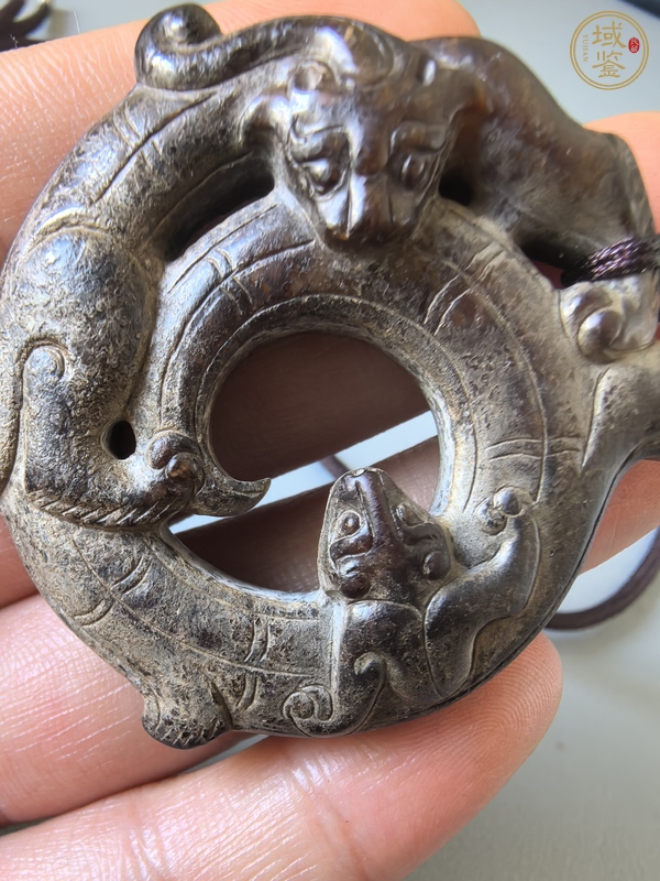古玩玉器仿古做舊玉龍型件真品鑒賞圖