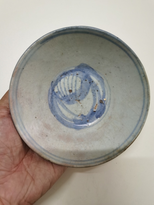 古玩轉賣摩羯龍紋青花碗拍賣，當前價格0元