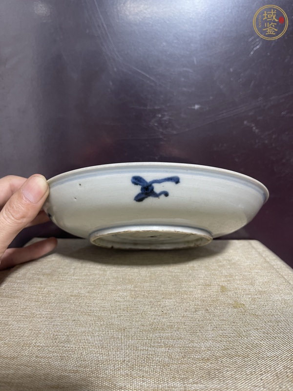 古玩陶瓷青花開光狀元盤真品鑒賞圖