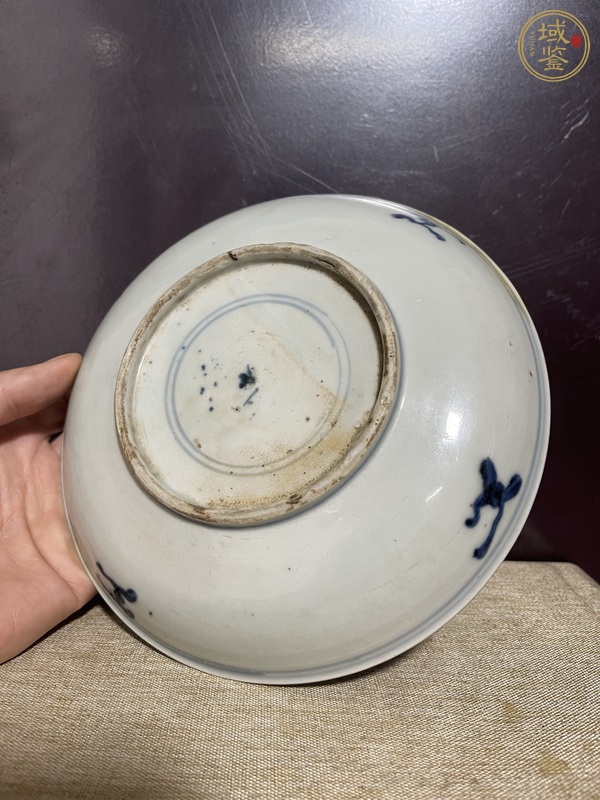 古玩陶瓷青花開光狀元盤真品鑒賞圖