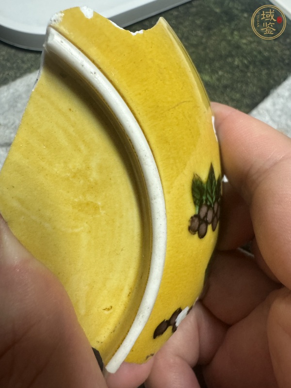 古玩陶瓷素三彩龍紋標本真品鑒賞圖