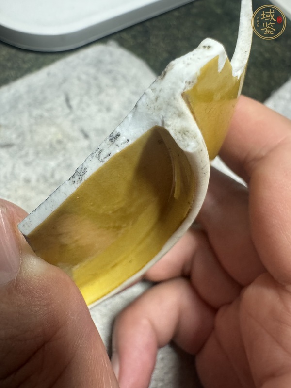 古玩陶瓷素三彩龍紋標本真品鑒賞圖