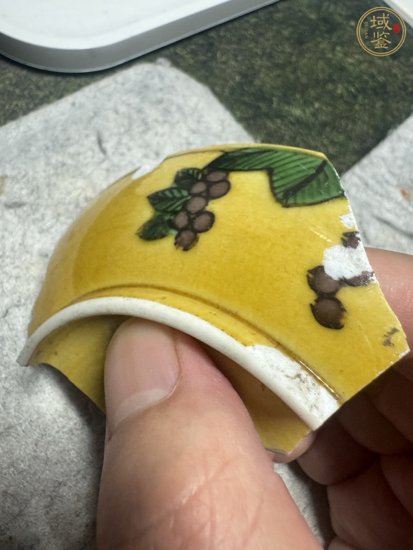 古玩陶瓷素三彩龍紋標本真品鑒賞圖
