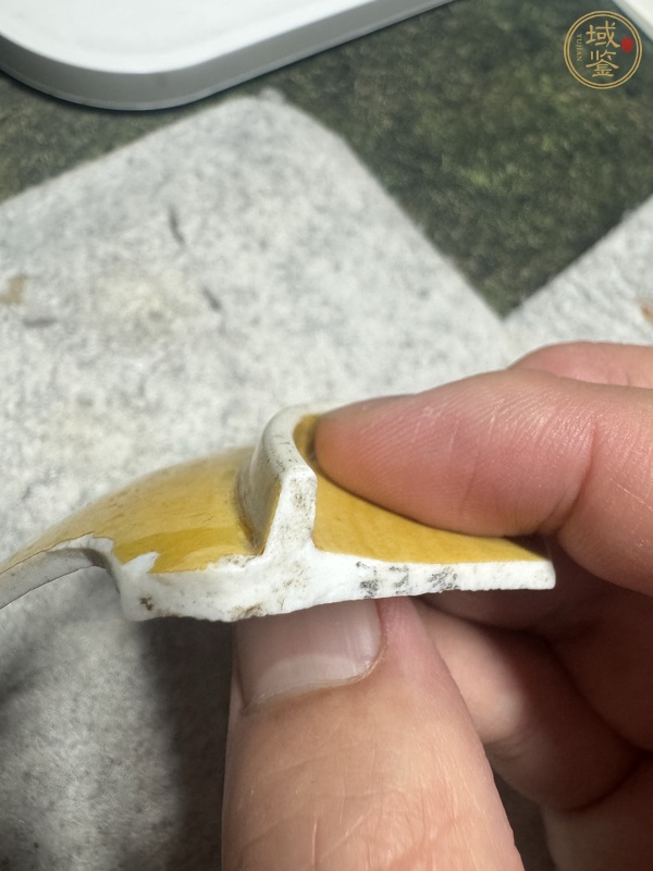 古玩陶瓷素三彩龍紋標本真品鑒賞圖