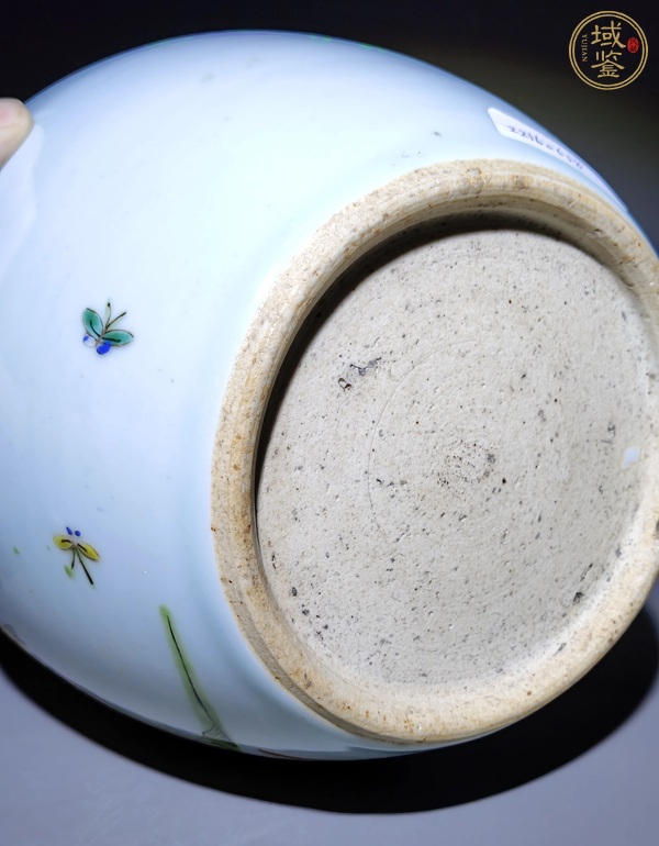 古玩陶瓷粉彩洞石花鳥罐（疑似后加彩）真品鑒賞圖