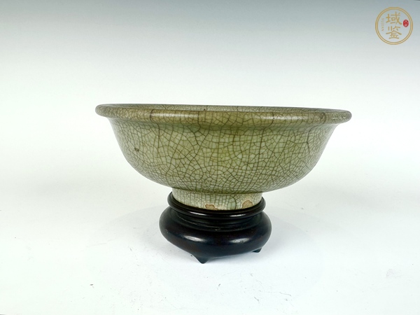 古玩清雍乾·哥釉大碗真品鑒賞圖