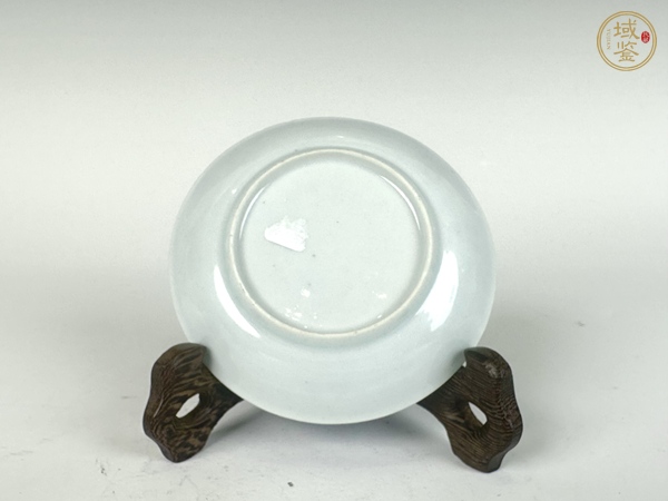 古玩陶瓷清康熙·青花淡描團(tuán)花杯碟真品鑒賞圖