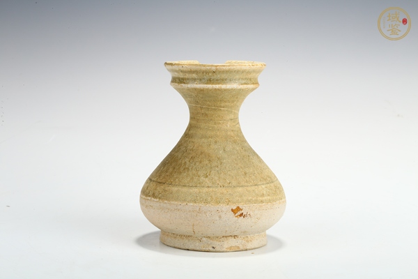 古玩唐代·青釉盤口瓶真品鑒賞圖