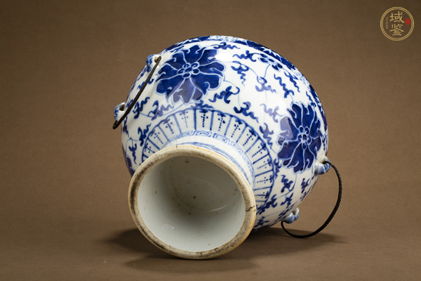 古玩陶瓷清晚·青花纏枝蓮紋溫鍋真品鑒賞圖