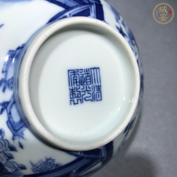 古玩陶瓷青花嬰戲圖宮式碗真品鑒賞圖