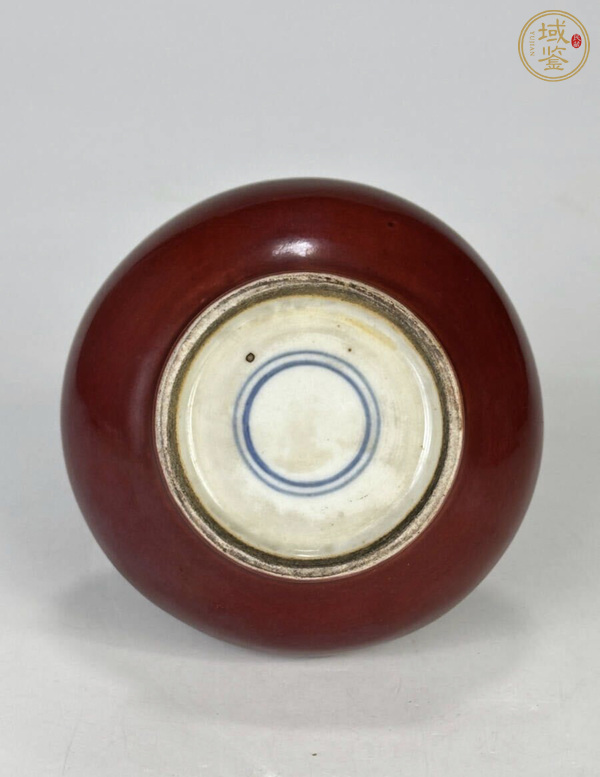 古玩陶瓷郎紅釉荸薺瓶真品鑒賞圖