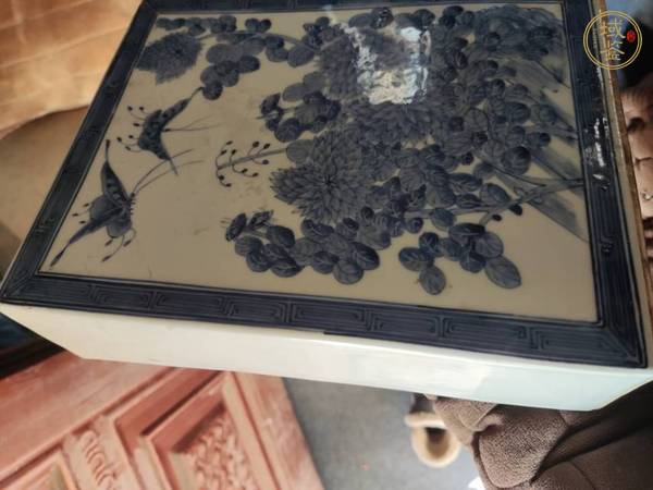 古玩青花花卉紋書(shū)檔真品鑒賞圖