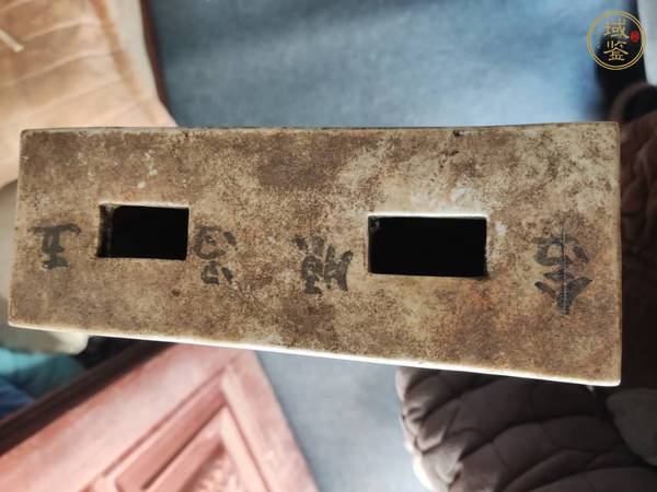 古玩陶瓷青花花卉紋書檔真品鑒賞圖