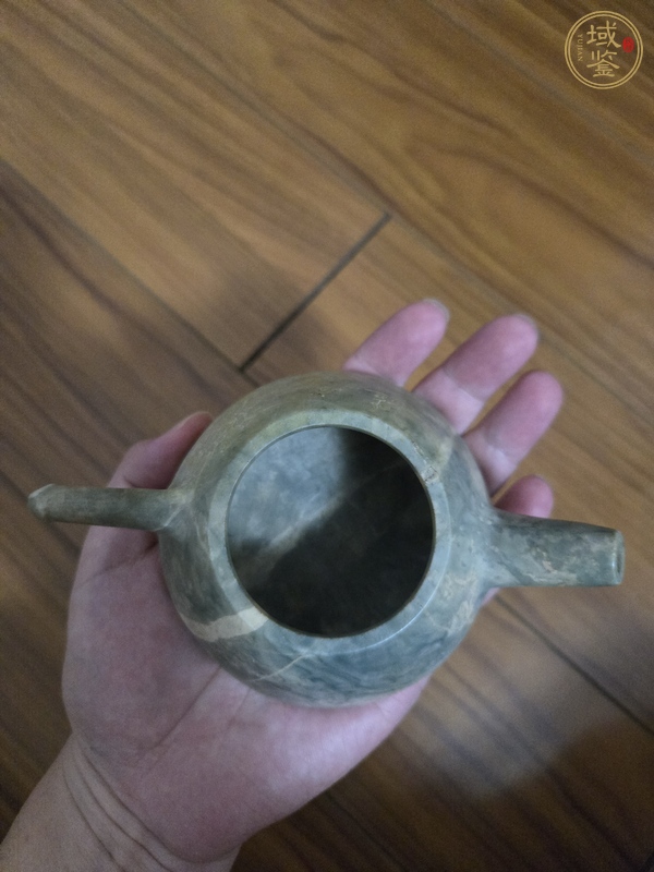 古玩陶瓷頑石款寧?kù)o致遠(yuǎn)執(zhí)壺真品鑒賞圖