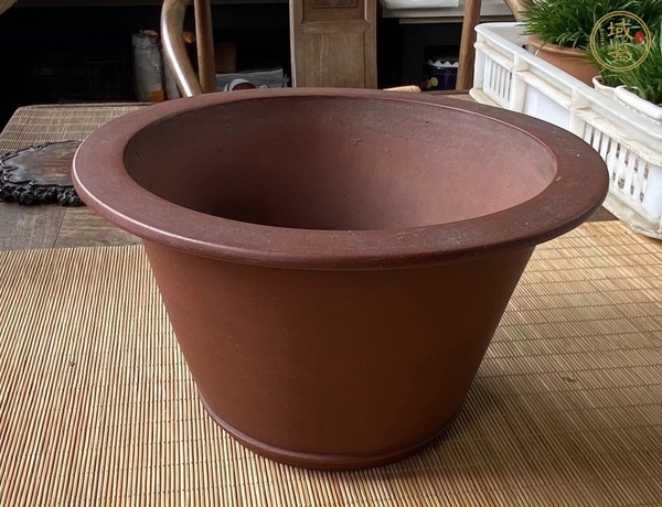 古玩雜項(xiàng)紫砂花盆真品鑒賞圖