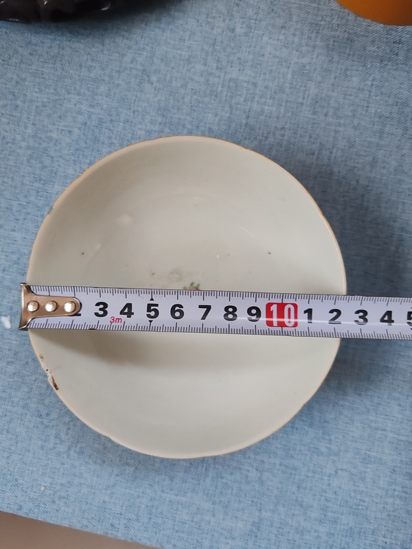 古玩陶瓷清中期粉彩花卉喜字紋碗拍賣，當前價格890元