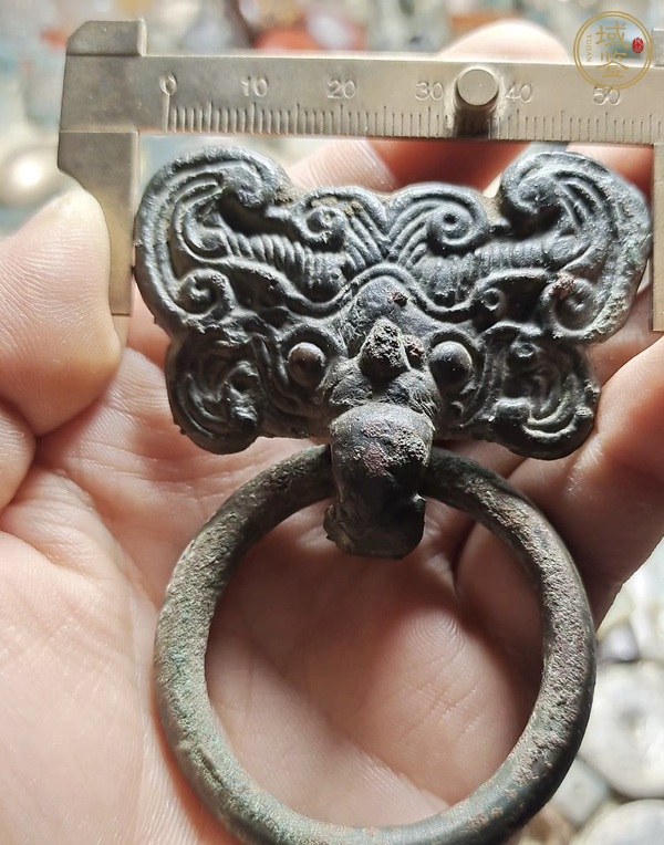古玩銅器漢代鋪首真品鑒賞圖
