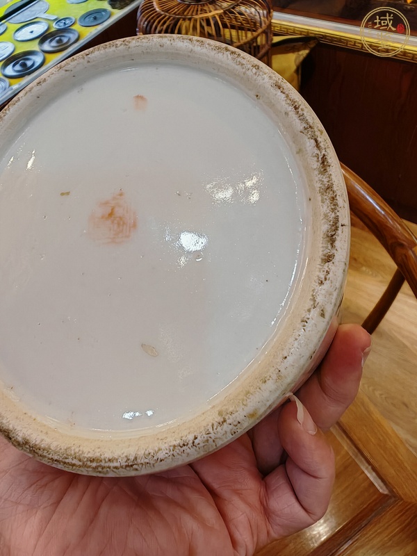 古玩粉彩福祿壽喜人物故事紋帽筒真品鑒賞圖
