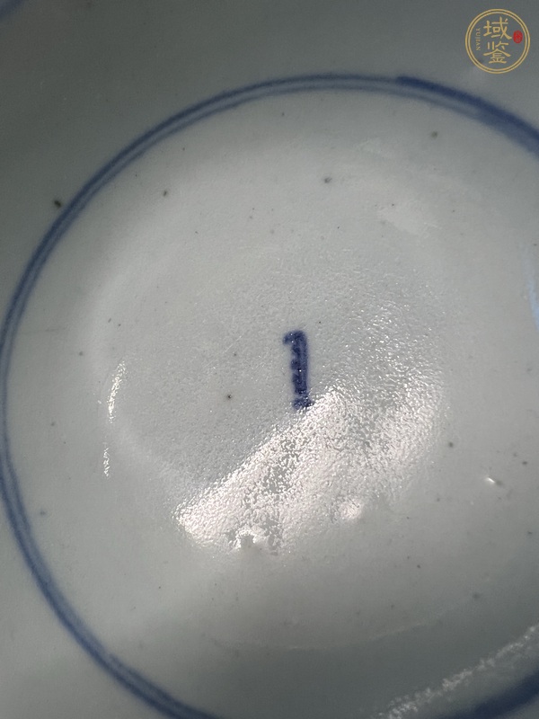 古玩陶瓷青花壽字紋茶碗真品鑒賞圖