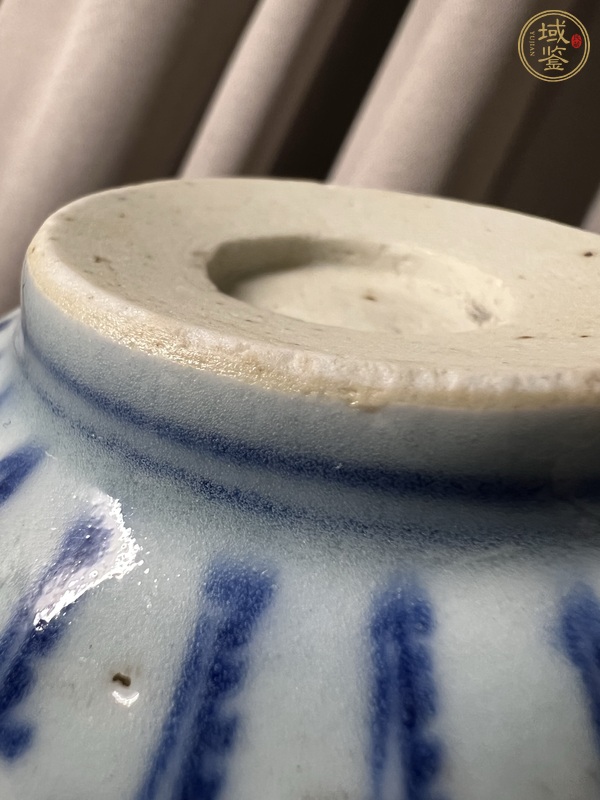 古玩陶瓷青花壽字紋茶碗真品鑒賞圖