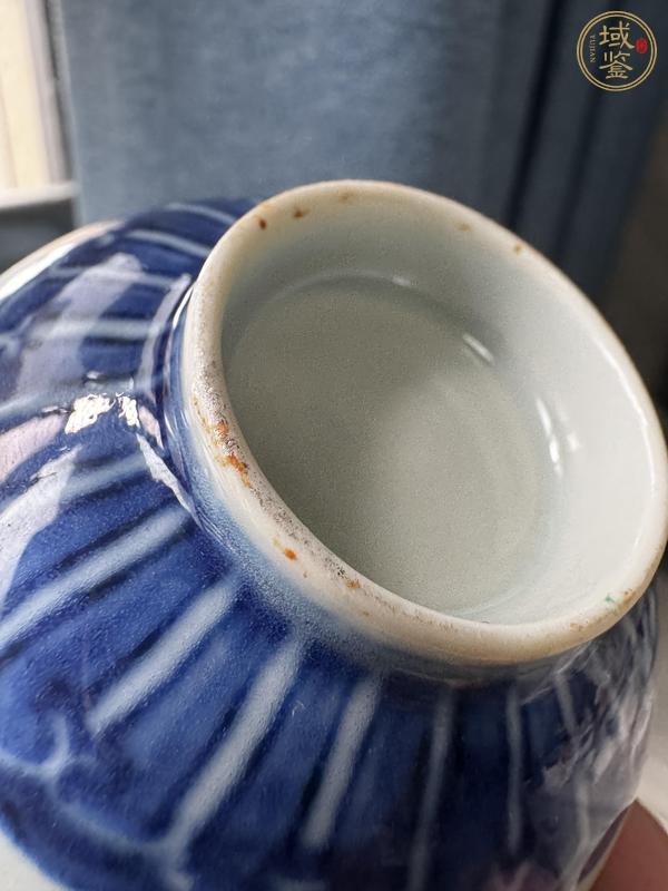 古玩陶瓷青花夔龍紋蓋碗真品鑒賞圖