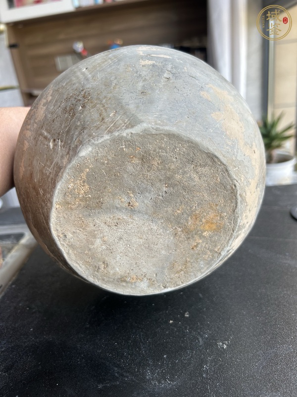 古玩陶瓷弦紋長頸蒜頭瓶真品鑒賞圖