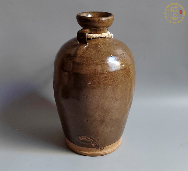 古玩陶瓷茶葉末釉雙系瓶真品鑒賞圖