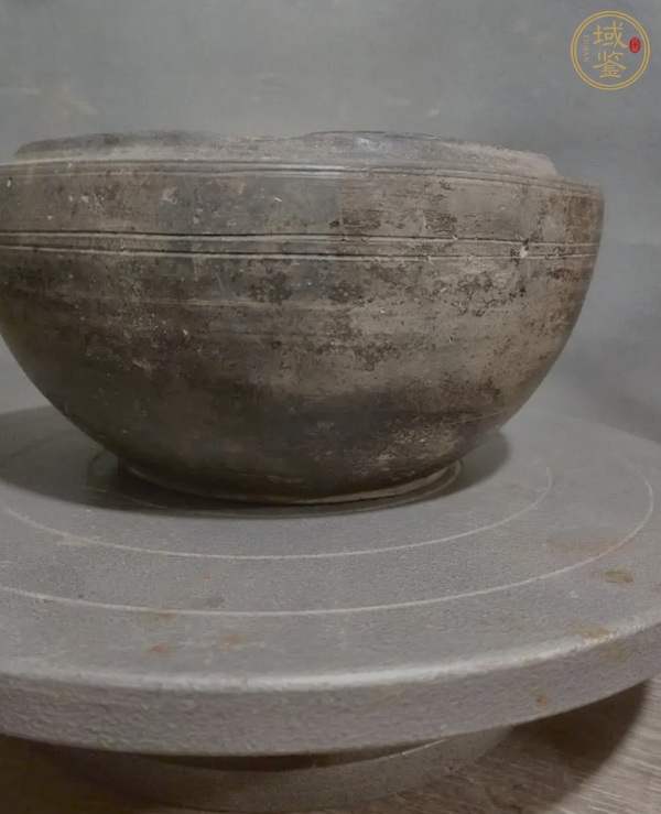 古玩陶瓷漢代陶缽真品鑒賞圖