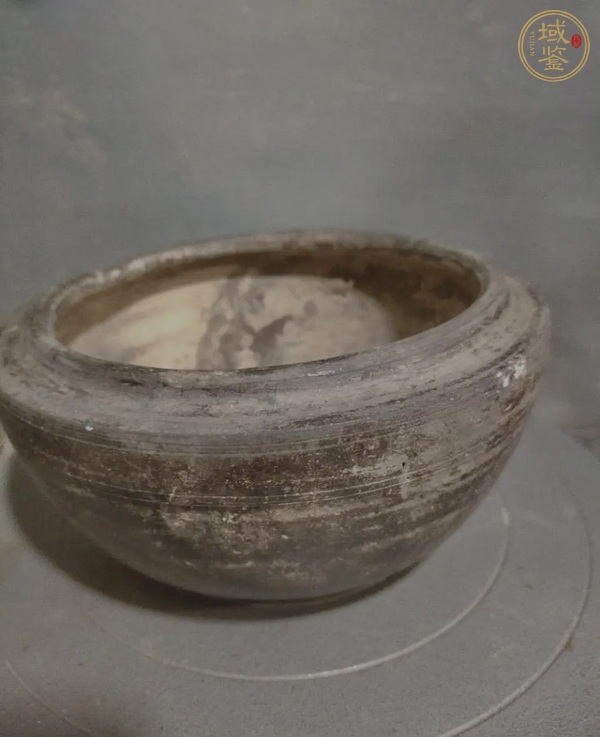 古玩陶瓷漢代陶缽真品鑒賞圖