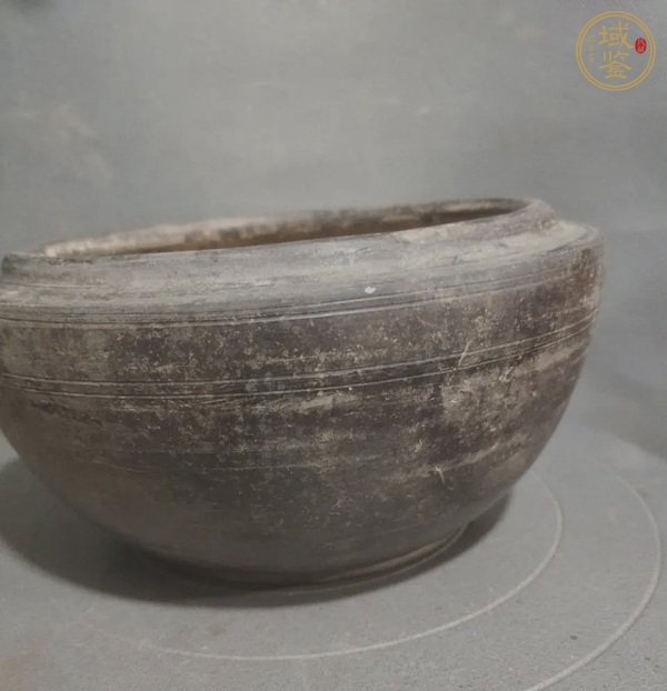 古玩陶瓷漢代陶缽真品鑒賞圖