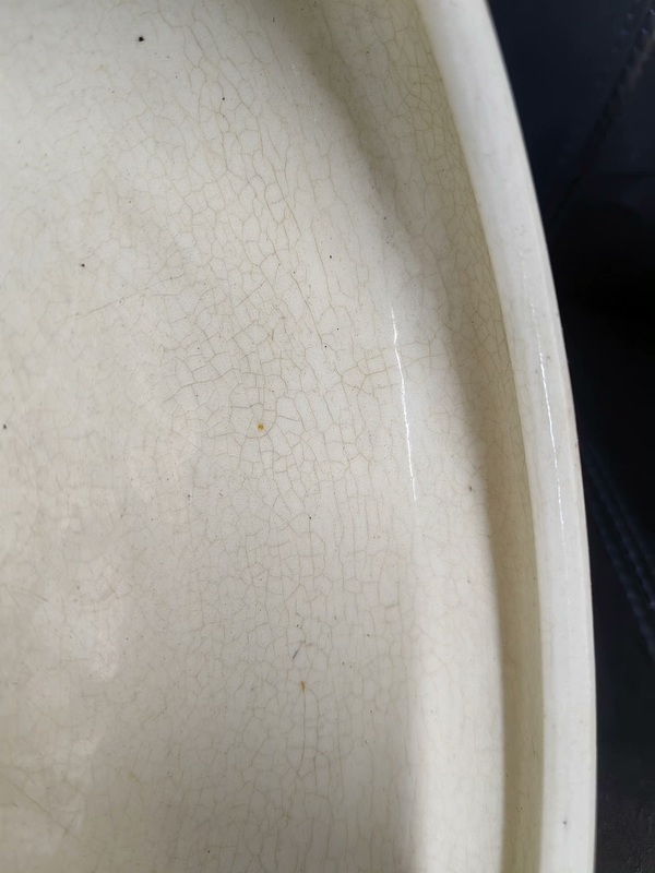 古玩陶瓷晚清民國~漳州窯哥釉三足洗拍賣，當前價格1566元