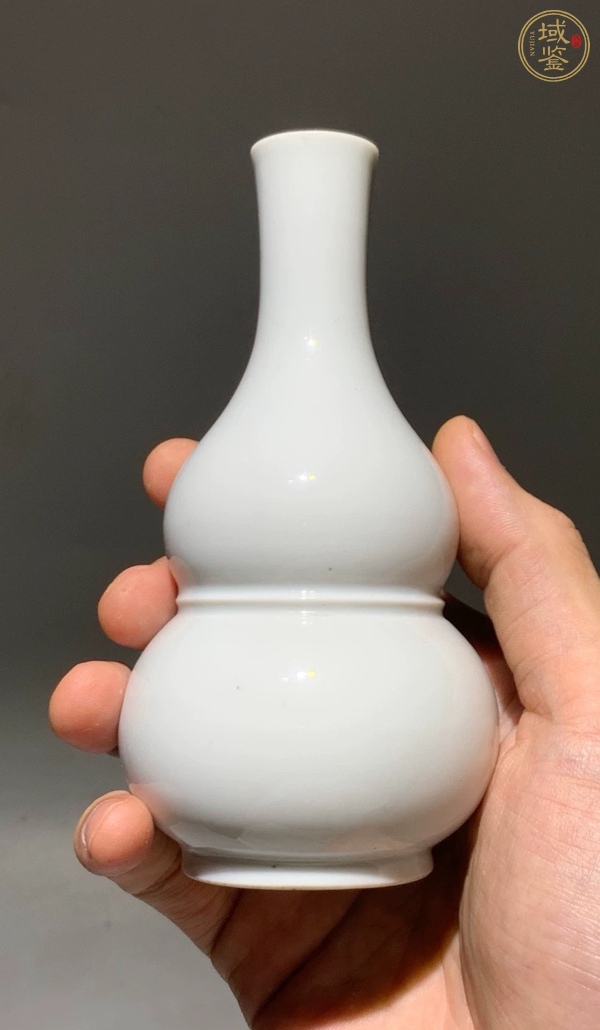 古玩陶瓷白釉葫蘆瓶真品鑒賞圖