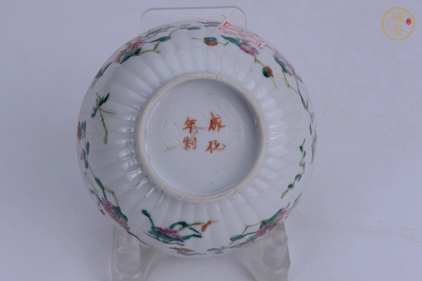 古玩陶瓷粉彩三才蓋碗真品鑒賞圖