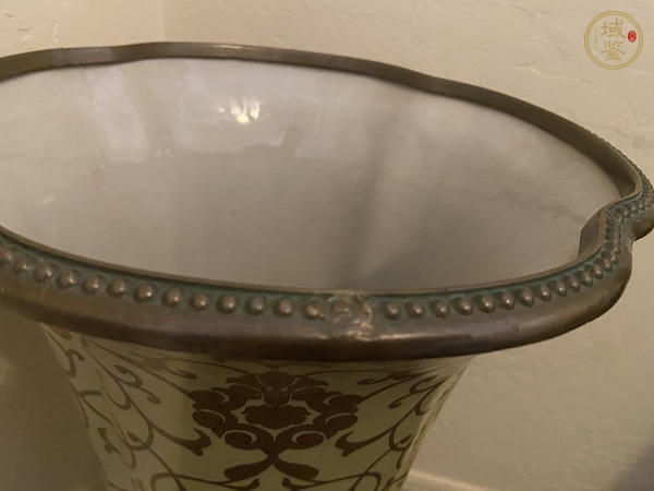 古玩陶瓷華榮堂制款花觚真品鑒賞圖