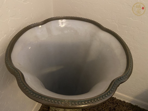 古玩陶瓷華榮堂制款花觚真品鑒賞圖