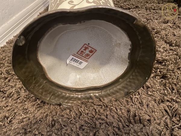 古玩陶瓷華榮堂制款花觚真品鑒賞圖