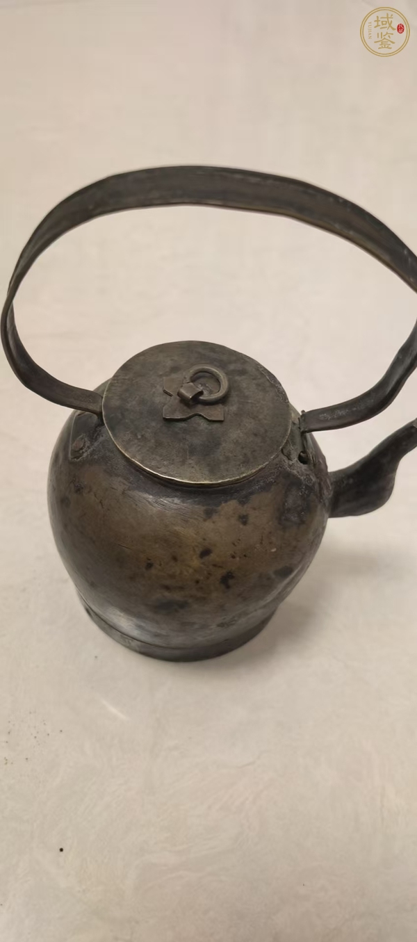古玩銅器酒壺真品鑒賞圖