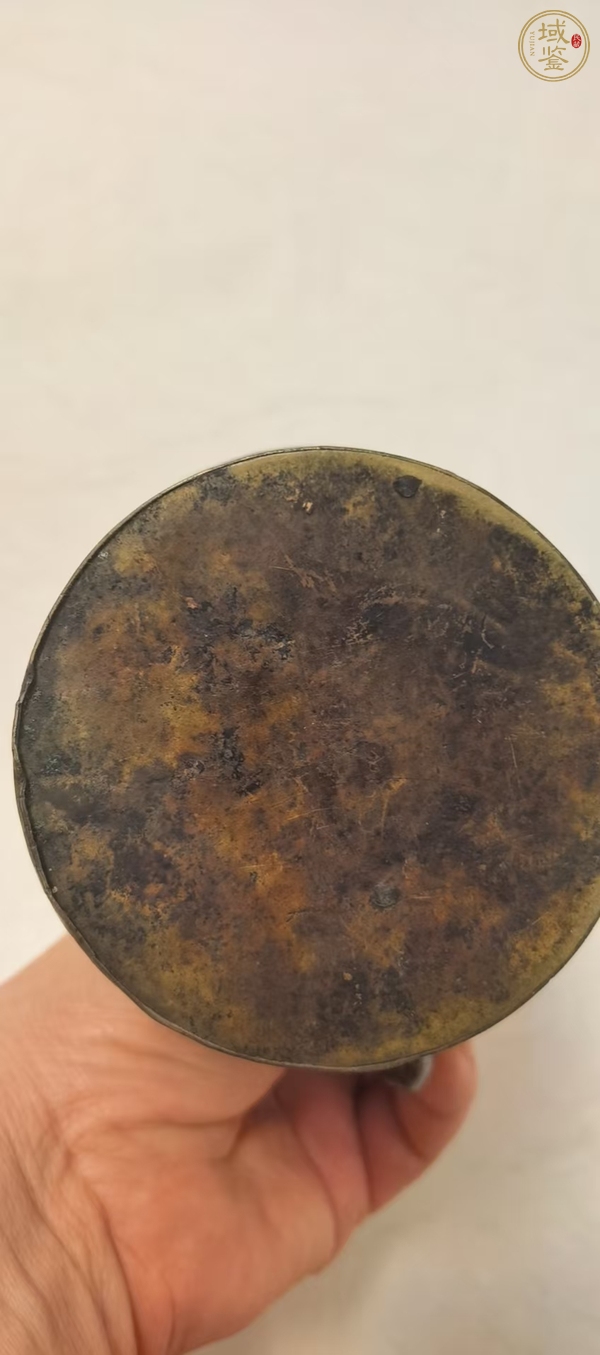 古玩銅器酒壺真品鑒賞圖