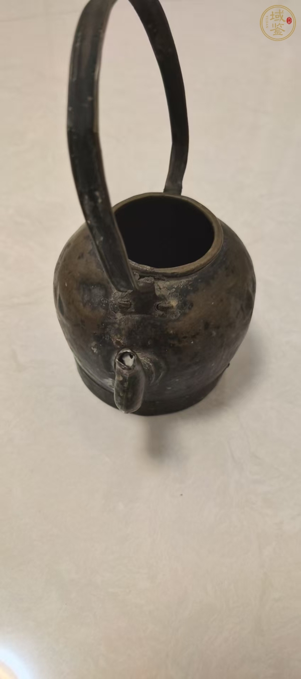 古玩銅器酒壺真品鑒賞圖