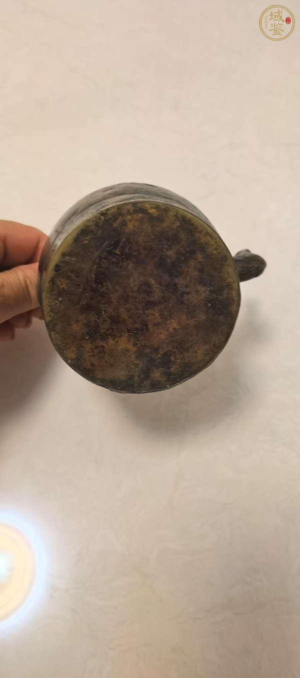 古玩銅器酒壺真品鑒賞圖