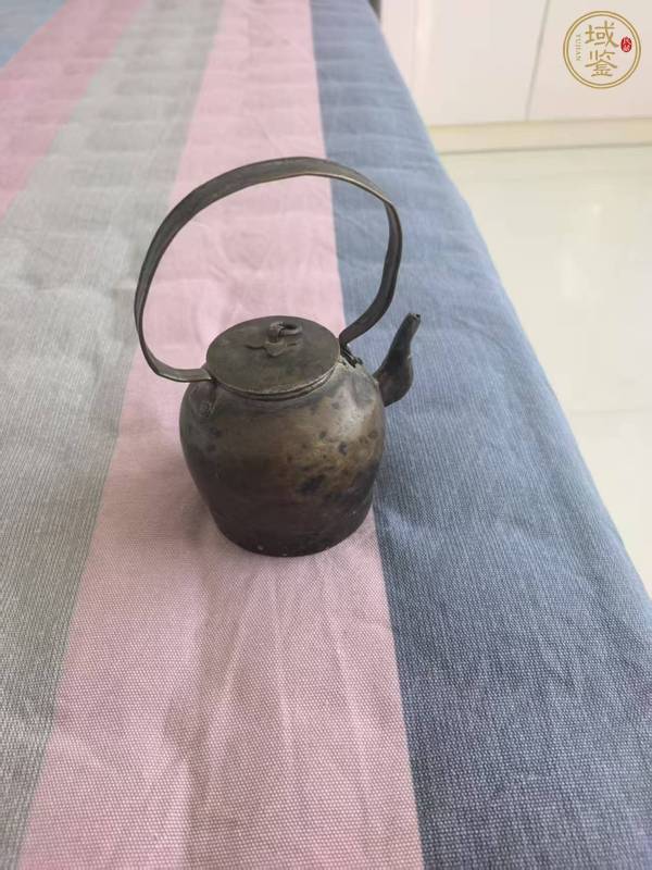 古玩銅器酒壺真品鑒賞圖